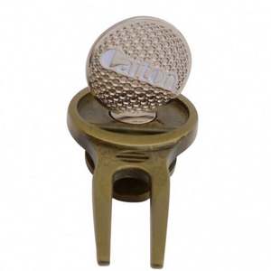 ชุดอุปกรณ์กอล์ฟแบบแบทช์โดยตรง  ตะเกียบของขวัญโลหะผสมสังกะสีสีเขียว พร้อมโลโก้สั่งทำ - Product Image 1