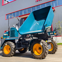 Camion à benne basculante de chantier 3 tonnes 4x4 avec moteur diesel KOOP, camion à benne basculante pour tous les terrains