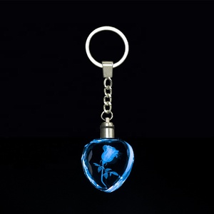 Llavero de Cristal en Forma de Corazón al por Mayor de Fábrica, Diseño de Logotipo Personalizado, Llaveros de Cristal K9 - Product Image 6