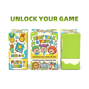 Cartes flash éducatives en papier écologiques pour la famille, avec vernis brillant personnalisé, conformes RoHS, pour l'apprentissage interactif en classe de <span class=keywords><strong>maternelle</strong></span> - Product Image 2