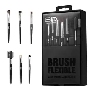 Promotion Black Multi-Specification Skin-Friendly Luxury Goth Maquillage Makeup Brush Set