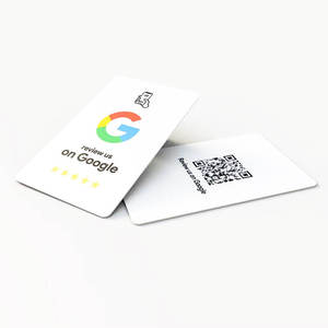 Carte intelligente NFC213 programmable, étanche et personnalisée, avec encodage URL, carte de commentaires Google avec autocollant - Product Image 3