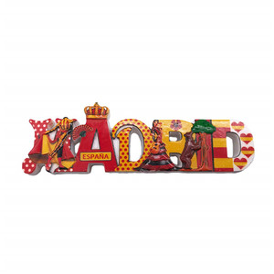 Polyresin/resina 3D imán de nevera cartas <span class=keywords><strong>Madrid</strong></span> refrigerador imán recuerdos turísticos hecho a mano artesanía resina magnético - Product Image 1