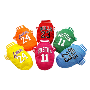 Camisetas de poliéster de los <span class=keywords><strong>Lakers</strong></span> para perros grandes y medianos, cómodas, transpirables, con estampado, para verano y primavera - Product Image 5