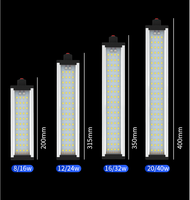 Lampe de travail magnétique portable 8W AC 220V, lumière LED pour machine CNC, col de cygne, étanche IP66, en alliage d'aluminium, 110-220 Volts, pour tour