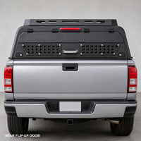 Capot à vérins à gaz pour pick-up, Hardtop noir mat, ouverture des fenêtres latérales et arrière, OEM ODM