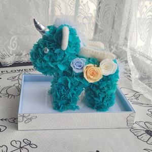 Prix Spécial Limité Fleur Éternelle Véritable Fleur Licorne Fabriquée en Chine Cadeau d'Anniversaire pour Petite Amie Rose <span class=keywords><strong>Rouge</strong></span> Hortensia - Product Image 3