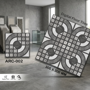 Carreaux de sol en céramique 300x300mm, gaufrés, émaillés, antidérapants, abordables, pour revêtements de sol intérieurs modernes - Product Image 2