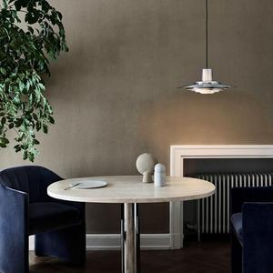 Luminaire suspendu en aluminium minimaliste nordique, lustre rond à LED pour chambre à coucher, bureau - Product Image 3