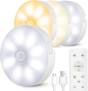 Đèn Dưới Tủ Điều Khiển Từ Xa Đèn Led Tủ Quần Áo Cảm Biến Chuyển Động Dưới Tủ Sạc Usb Không Dây - Product Image 1