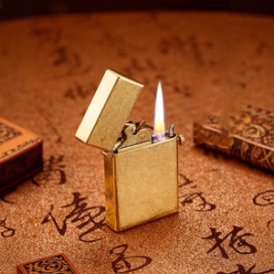 ไฟแช็คโบราณแบบคลาสสิ<span class=keywords><strong>ก</strong></span> ใช้เชื้อเพลิงน้ำมันก๊าด ดีไซน์เปิดอัตโนมัติ ทำจา<span class=keywords><strong>ก</strong></span>โลหะ เหมาะสำหรับเป็นของขวัญ - Product Image 2