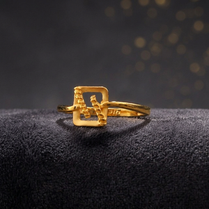 Premium Quality <b>Unique</b> Designer Statement <b>Ring</b> Women Classic 18K Solid Gold Plain Style <b>Engagement</b> Wedding Party Gift - Product Image 3