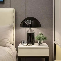 Ensemble moderne luxe lampes de table salon canapé métal champignon lampe chambre chevet lumière intérieur chambre décor éclairage