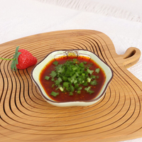 Nouvelle conception de plat à sauce en porcelaine, vente en gros, vaisselle en céramique écologique au meilleur prix