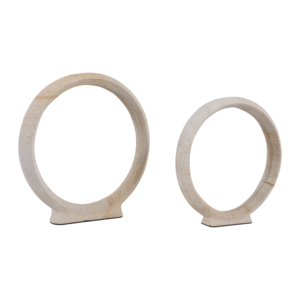 Anello scultoreo in pietra Palimanan, ornamento per la casa, l'ufficio, il bagno, decorazione per mensole e tavolini da caffè - Product Image 4