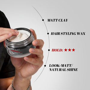 Cire coiffante mate bio personnalisée avec logo fournisseur, cire coiffante mate à <span class=keywords><strong>base</strong></span> <span class=keywords><strong>d</strong></span>'eau pour hommes, tenue forte, marque privée, OEM - Product Image 3