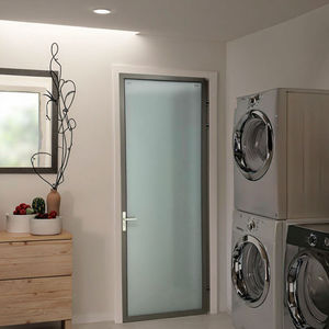 Porte à battant en verre, en alliage d'aluminium, ouverture latérale, étanche, pour usage intérieur, salon, salle de bain, fibre de verre - Product Image 6