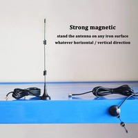 ANNXIN Antenne magnétique 4G LTE 5G à gain élevé 1,5 m 2400 MHz-2600 MHz avec connecteur SMA RP-SMA pour routeur, modem et amplificateur de signal