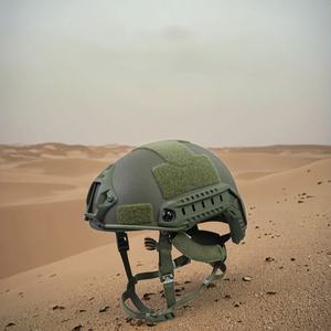 Casco Táctico de Fibra de Vidrio FRP Wendy Style, Versión Nueva, con Correas Ajustables y Almohadillas de Memoria, para Deportes de Montar - Product Image 1