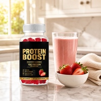 Gummies protéinés 10g saveur fraise sans sucre BCAA L-Carnitine Nutrition sportive