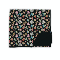 Couverture en Fibre de Bambou à Motif Pomme Personnalisé, Couverture Douce et Écologique pour Enfants, Couleur/Logo/Taille Personnalisés pour Sieste/Poussette