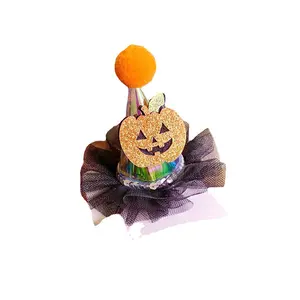 New Coming 2023 Halloween Hairpin Pumpkin Party Stacked Hair Clip Accessories Hair Hoops For Kids