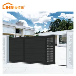 JHR Italy Iron Foldable Curve Sliding Gate Design from Nigeria Nylon Gear Rack for Sliding Gate with Smart Sliding Gate Lock