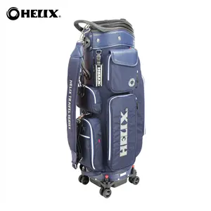 HELIX High Quality Hot Sell Golf Bag with wheel golf Club carry Bag tour world