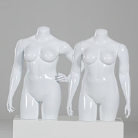 Maniquí de FRP de Cuerpo Completo, Estilo Europeo Americano, para Mujeres de Tallas Grandes, Ligeramente Curvilíneo, para Exhibición en Tiendas de Ropa (Modelo FBY39)