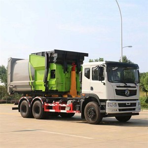 Camion compacteur à benne hydraulique Dongfeng 6X4 pour la collecte des déchets et l'assainissement municipal - Product Image 1