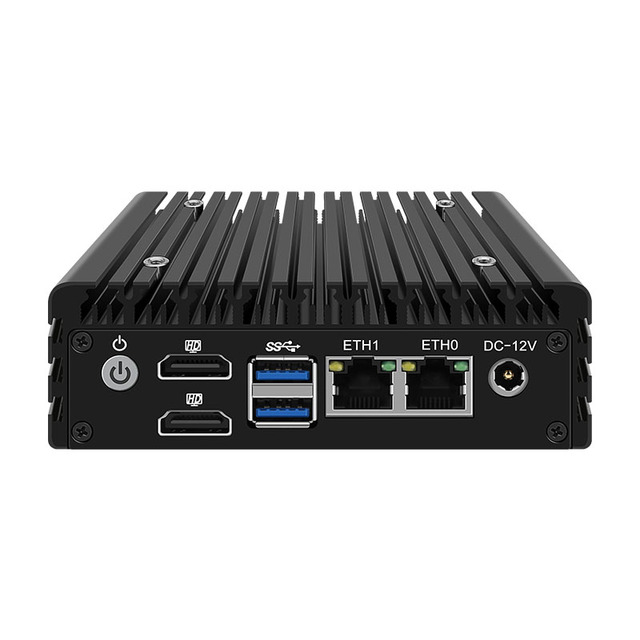 Zynshield Industrial Firewall Appliance: Intel Celeron N5100/N5105/N6005, Dual 2.5GbE, WiFi 6, GPIO, Fanless, US Plug
