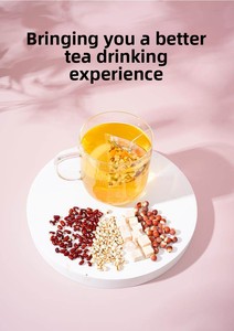 Bolsitas de Té Frío de Frijol Rojo Adzuki y Poria Cocos para Hombres y Mujeres, 10 Paquetes de 6g Cada Uno - Product Image 4