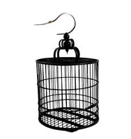 Décoration vintage en forme de cage à oiseaux, plateau de nettoyage pour perroquets et canaris, décoration de mariage, présentoir en fil métallique, décoration d'intérieur, vente en gros