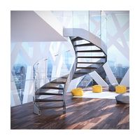 Escalier rond en fer moderne / Conception d'escalier circulaire