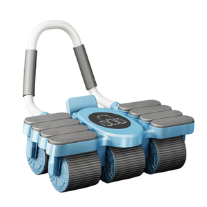 Appareil de fitness portable à six roues pour abdominaux, avec soutien du coude, pour l'exercice à domicile, durable - Product Image 1