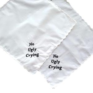 Pañuelo <span class=keywords><strong>de</strong></span> <span class=keywords><strong>Novia</strong></span> Personalizado al por Mayor con Bordado Personalizado, Toalla con Monograma <span class=keywords><strong>de</strong></span> Boda, Borde Festoneado, Servilleta para Damas - Product Image 4