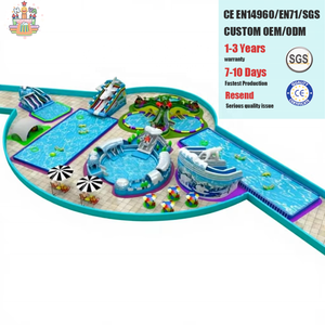 Parc aquatique <span class=keywords><strong>gonflable</strong></span> Nova Giant Amusement Aqua City sur terre avec piscine <span class=keywords><strong>Intex</strong></span> - Product Image 1