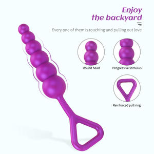 Anal Plug Butt Sex Toys pour femmes hommes Soft Silicone <span class=keywords><strong>Prostate</strong></span> Massager Mini Erotic Black Vibrator Anal Toys pour adultes - Product Image 4