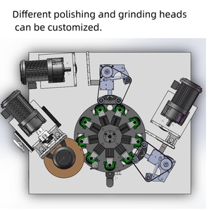 Đầy đủ tự động đồng hồ đánh bóng máy móc với cho hiệu ứng hoàn hảo tốt vỗ PLC và động cơ thành phần cốt lõi - Product Image 5