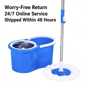 Juego <span class=keywords><strong>de</strong></span> Cubo para Fregona <span class=keywords><strong>de</strong></span> Acero Inoxidable con Sistema Manos Libres, 360 °   Sistema <span class=keywords><strong>de</strong></span> Separación <span class=keywords><strong>de</strong></span> Aguas Residuales y Lavado por Centrifugado para Limpieza <span class=keywords><strong>de</strong></span> Pisos en el Hogar - Product Image 2