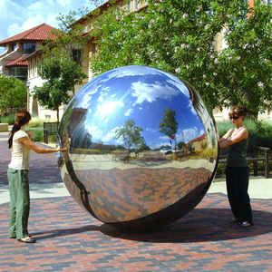 <span class=keywords><strong>Boule</strong></span> de regard en acier inoxydable polie miroir de 420mm ornement de jardin réfléchissant et <span class=keywords><strong>boule</strong></span> en métal creuse de décoration intérieure - Product Image 4