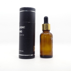 Custom logo Beard Oil Packaging 30 ml Tincture Black Frosted Glass <b>Dropper</b> <b>Bottle</b> with Essential Oil Packaging Box - Product Image 3