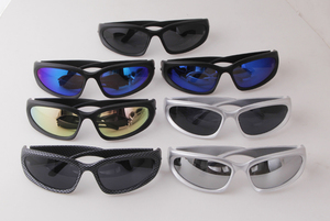 Gafas de Sol 20891 Aliens Wrap Around, Gafas de Sol Futuristas Ovaladas de Moda Y2K para Mujer y Hombre, Deportivas, Multicolores - Product Image 2