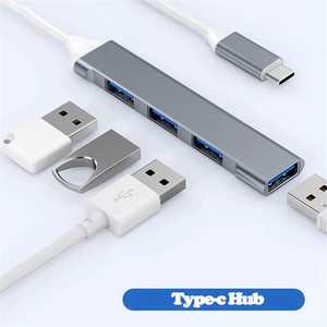 Tốc Độ Cao <span class=keywords><strong>USB</strong></span> 3.0 Hub Loại C Nam Để 4 Cổng Đa <span class=keywords><strong>USB</strong></span> 2.0 Splitter <span class=keywords><strong>Adapter</strong></span> 4 Trong 1 Hub Dock - Product Image 3