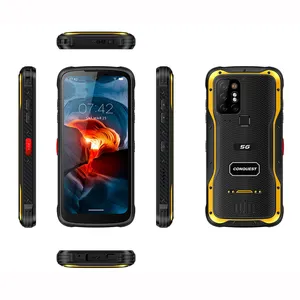 Conquest smartphone s20 ip68 ir, celular à prova d' água, visão noturna, gsma, desbloqueado, nfc, android 11, 5g, robusto, poc, walkie talkie