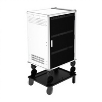 Chariot multi-ordinateurs 42 ports de haute qualité en acier laminé à froid de calibre 18 pour casier de charge d'équipement éducatif