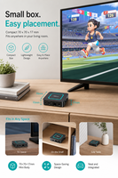 Boîte de jeu interactive familiale avec détection de mouvement, console de jeu TV 4K HD, 28+ jeux, pack de 2 manettes