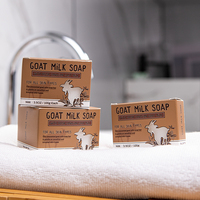 Savon Blanc 100% Pur et Naturel pour le Soin de la Peau au Lait de Chèvre