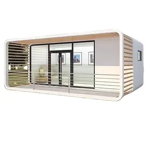 China Manufactured Prefab Mobile Capsule House Prefabricated Homes Luxury apple cabin with Kitchen and Bathroom