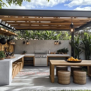 High End Outdoor Bbq <span class=keywords><strong>Gas</strong></span> Grill Aangepaste Outdoor Keukenkast Full Set Met Dakbedekking En Smart Luxe Design - Product Image 4